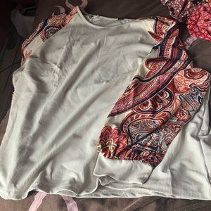SHEIN paisley sleeve shirt